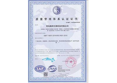 質量管(guan)理體系(xi)認證證(zheng)書